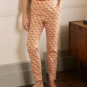 Boden. Danby Pants. Brioche/Rainbow Tile